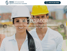 Tablet Screenshot of imacecuador.com
